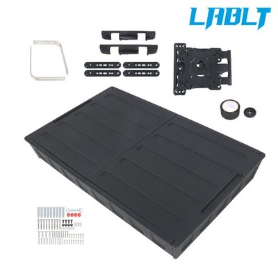 LABLT Black Hard Weatherproof Cover& Wall Mount Bracket for 45-55In TV Enclosure