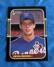 1987 Donruss #627 Kevin Brown Rookie RC Texas Rangers