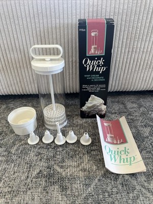 Vintage Hutzler Quick Whip Milk Frother Whipped Cream Maker 1988 West Germany 