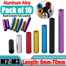M2 M2.5 M3 Aluminum Column Round Threaded Sleeve Stud Standoff Nut Connector