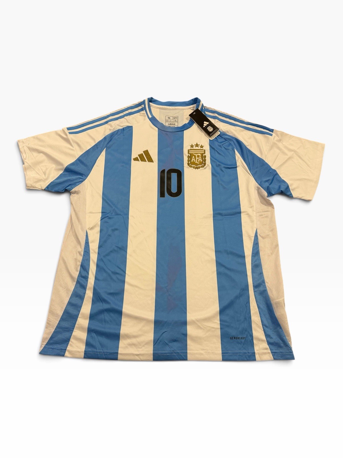 Adidas Argentina Messi #10 2024 Home Jersey 4XL Slim Fit BNWT AEROREADY