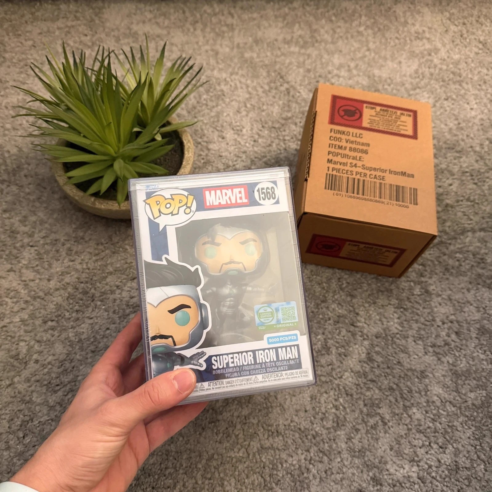 Funko Pop Superior Iron Man 1568 figurine en vinyle Marvel de collection