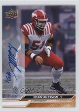 2024 Upper Deck CFL Auto Sean McEwen #50 Auto 1lm9