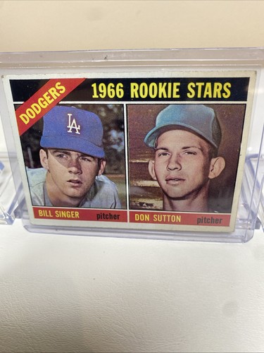 1966 Topps - 1966 Rookie Stars #288 Don Sutton, Bill Singer (RC) Rookie Card Ex
