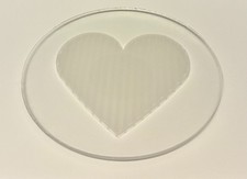 2 Pk Acrylic Plexiglass Circle Disc- 0.090" Thick 3/32" -Clear- 4" Diameter