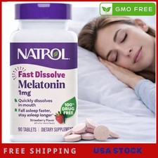 Natrol Fast Dissolve Melatonin 1mg   Sleep Support for Adults   90 Tablets