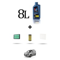 Hoffcar Set Service 3 Filter Und 8L ÖL FüR Renault Koleos II 2.0 Blue DCI 190