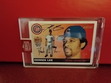 2019 Topps Archives Derrek Lee 2004 Topps Heritage Auto 1/6 