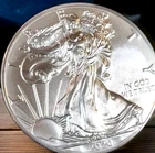 2020 SILVER EAGLE  VERY NICE STIKE ~ NO SPOTS, NO MARKS, NO SHIP STAINS.....LOL