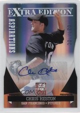 2011 Donruss Elite Extra Edition Prospects 27/100 Chris Heston #155 Auto 0o9