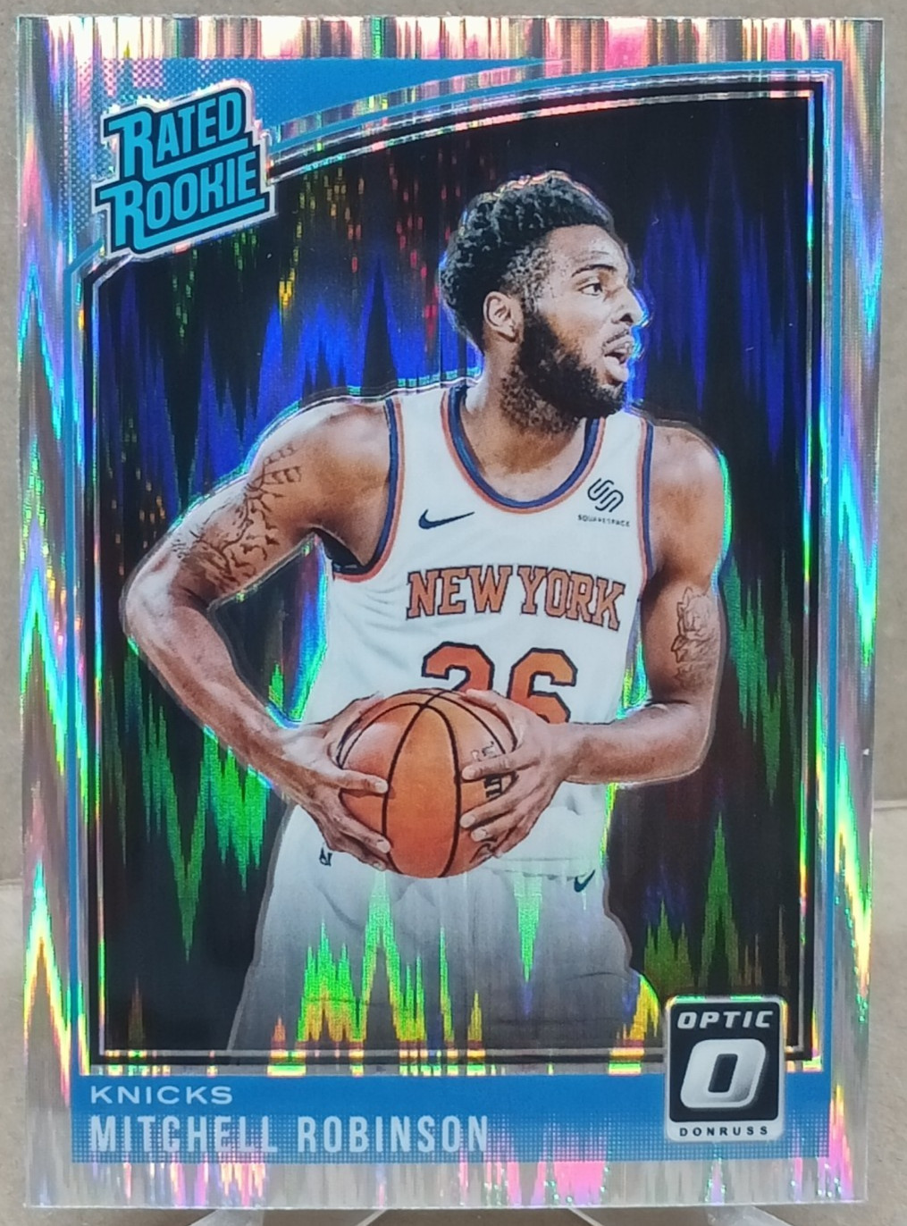 Mitchell Robinson 2018-19 Panini Donruss Optic - Shock Prizm Rated Rookie #163