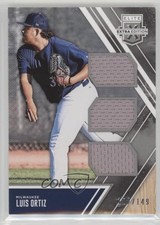 2017 Panini Elite Extra Edition Triple Materials Silver 102/149 Luis Ortiz fm0