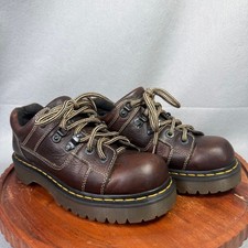 Vintage DOC Dr Martens Shoes Womens 7 EU 39 Brown Oxford Chunky Platform Y2K