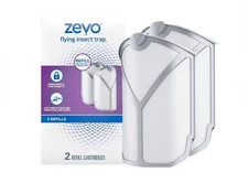 Zevo Flying Insect Trap, Fly Trap Refill Cartridges (2 Refill Cartridges)