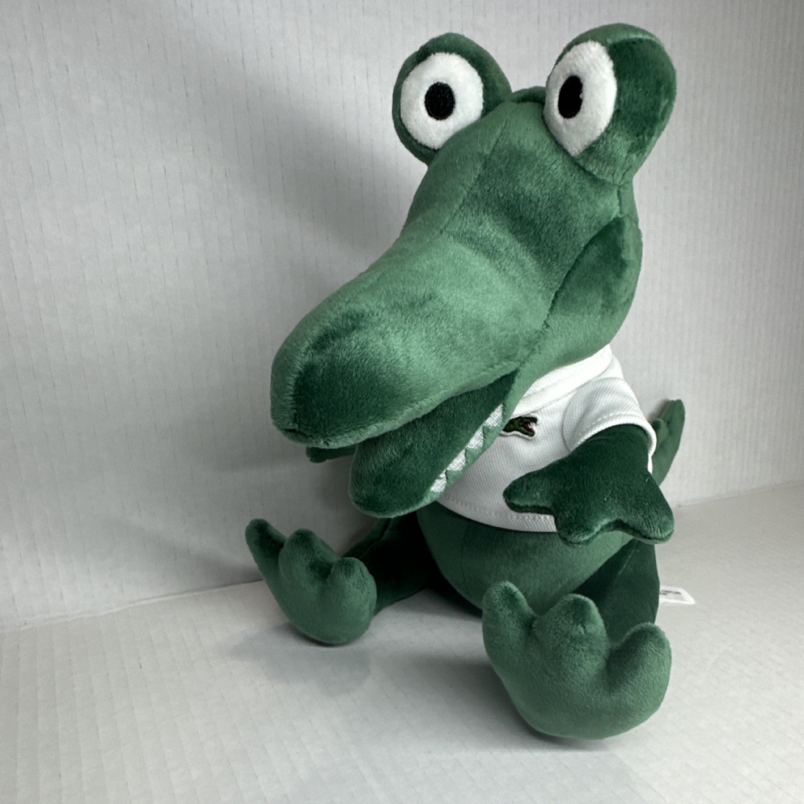 Lacoste Alligator Plush Doll Medium Green White Washable 2023