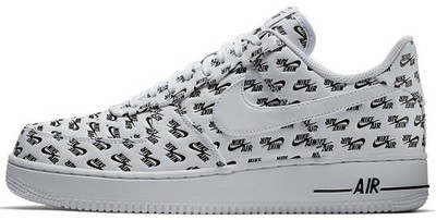 Nike Air Force 1 07 QS Low All Over Logo White for Sale