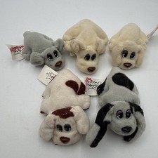 6 - 1995 Galoob 3" Mini Pound Puppies Mixed Lot