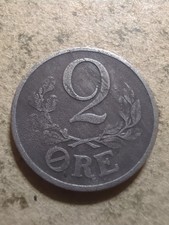 D&auml;nemark 2 Ore 1943 #-1200