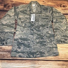 US Air Force ABU Digital Tiger Stripe Camo Utility Coat Jacket 36 Long NWT DSCP