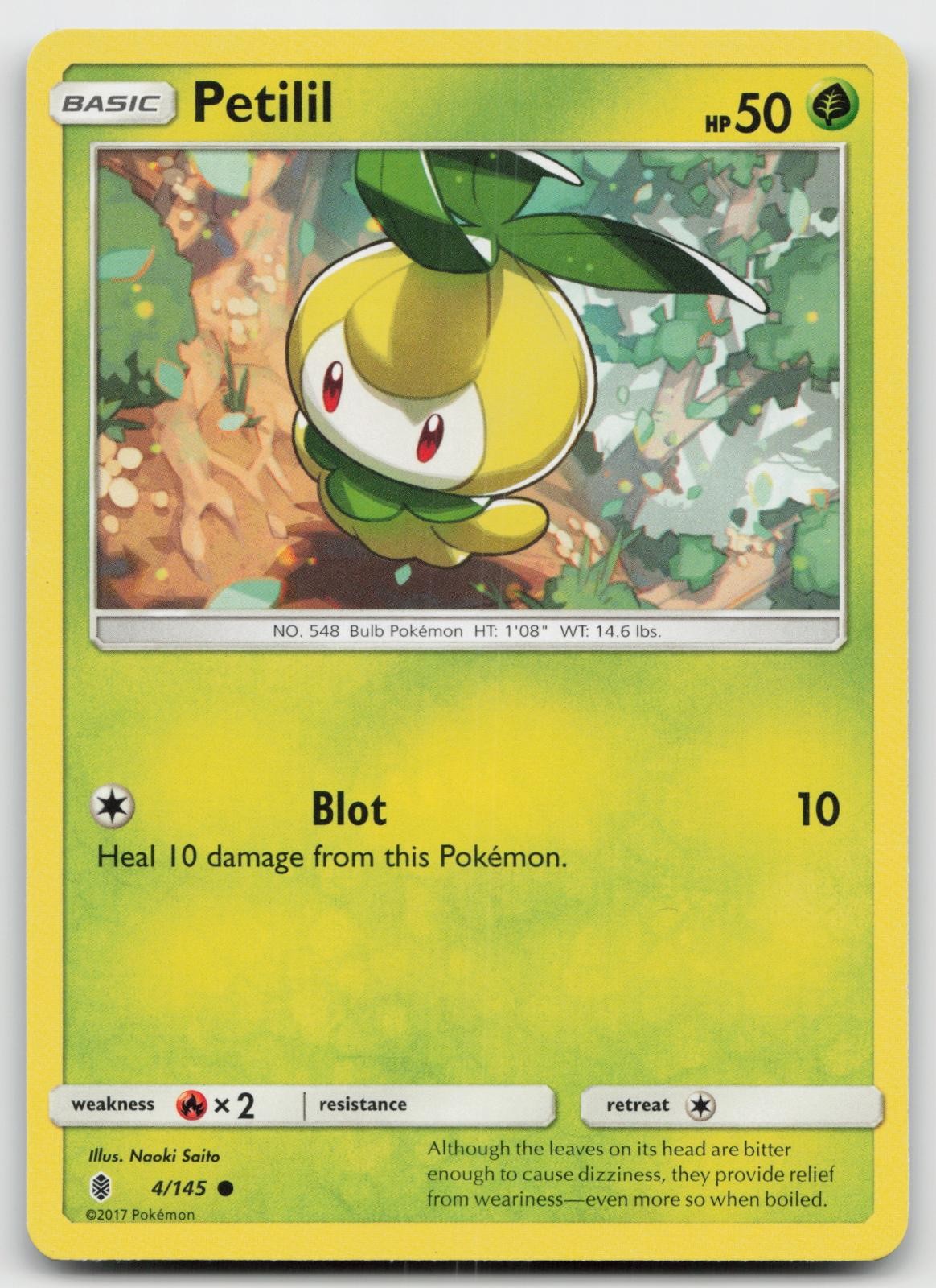 Petilil 4/145 Common Guardians Rising Pokemon NM