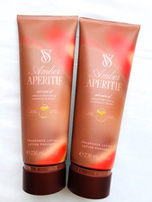 Lot of 2 Victoria's Secret Amber Aperitif Fragrance Body Lotion 8 fl oz