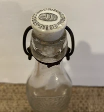 Antique Beer Bottle Springfield Breweries Boston Bubble Hutter Porcelain Stopper