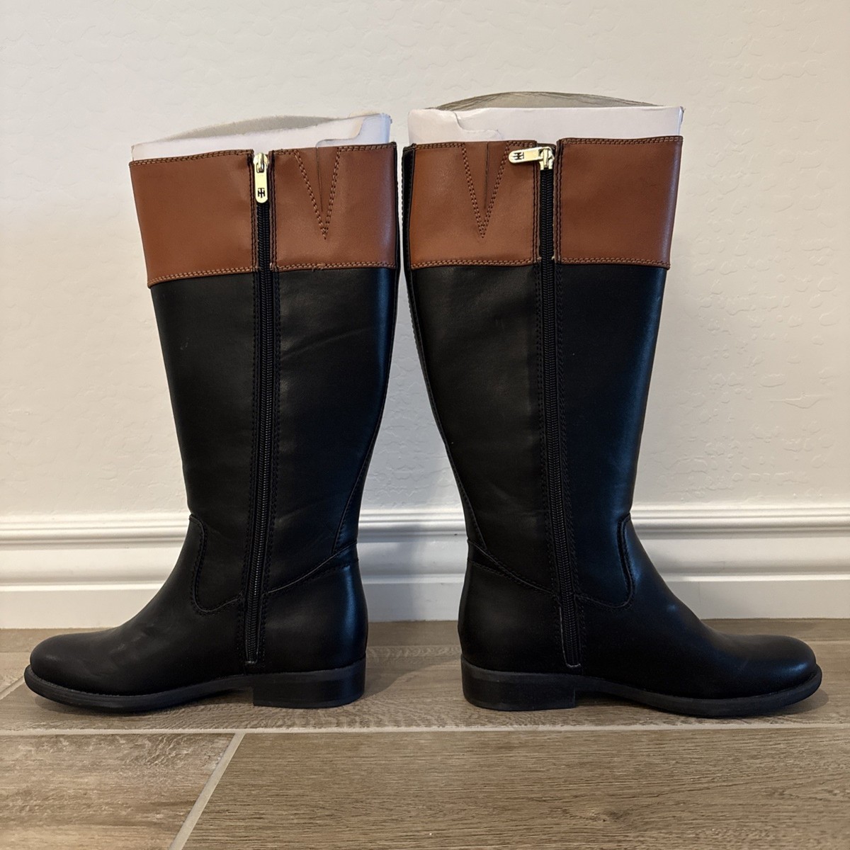 Tommy Hilfiger Women's Shano-Wc Wide Calf Classic Riding Boot Size