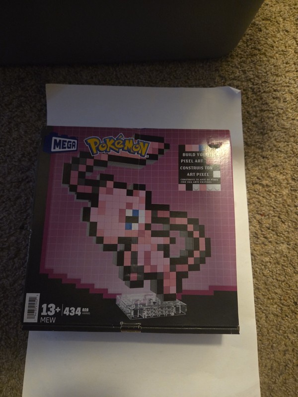 Mega Bloks - Pokemon Mew, Pixel Art, 434 Piece Building Toy Set [New Toy] Bric