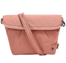 Pacsafe Women's Citysafe CX Anti-Theft Convertible Crossbody Bag, Rose Pink