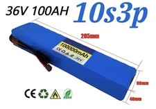 Lithium Akkupack 10s3p Elektroroller 36V 100Ah Anschluss XT30-JST