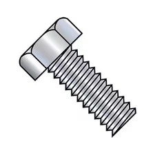 #8-32 x 3/4 in Hex Hex Machine Screw, Zinc Plated Steel, 8000 PK, 0812MH