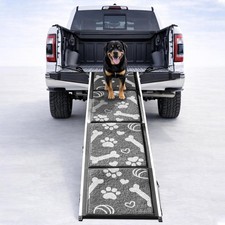 Heavy-Duty 22 lb Dog Ramp for Large Dogs Car SUV  Truck 71" Long x 20" Wide