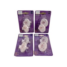 Lot Of 4Philips Avent BPA Free Pacifiers 0-3 Months Silicone Lilac  Pink. 38