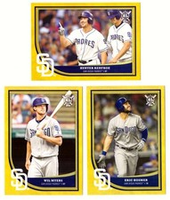 2018 Topps Big League Gold Parallel - SAN DIEGO PADRES Team Set 