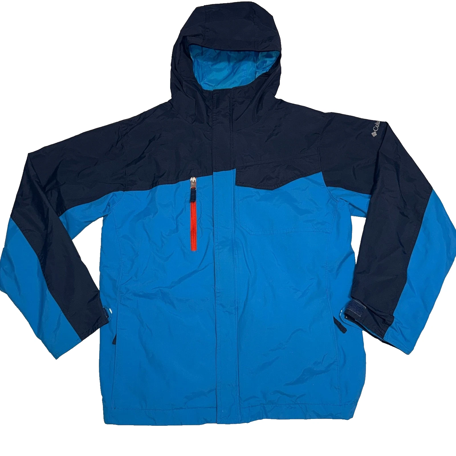 Columbia Boys Whirlibird Interchange Jacket L 14 16 Blue Winter Coat SB7020 Hood