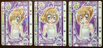 Kirarin Revolution Card 3pcs Set Hair Cosmetic 2007 2nd Stage Rare Japan #002