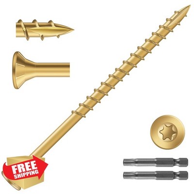 SG TZH #10 x 3-1/2'' Tan Deck Screws 8lb