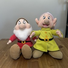 The Disney Store Exclusive GRUMPY  DOPEY 12  Plush Dolls - Seven Dwarfs