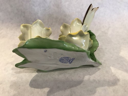 Vintage HEREND UNGARN Porzellan NATUR SCHMETTERLINGE AUF BLUMEN # 9301 - Bild 6 von 7