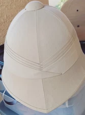 Military Style Classic British Army Tropical Pith Helmet Chinstrap REPLICA Khaki