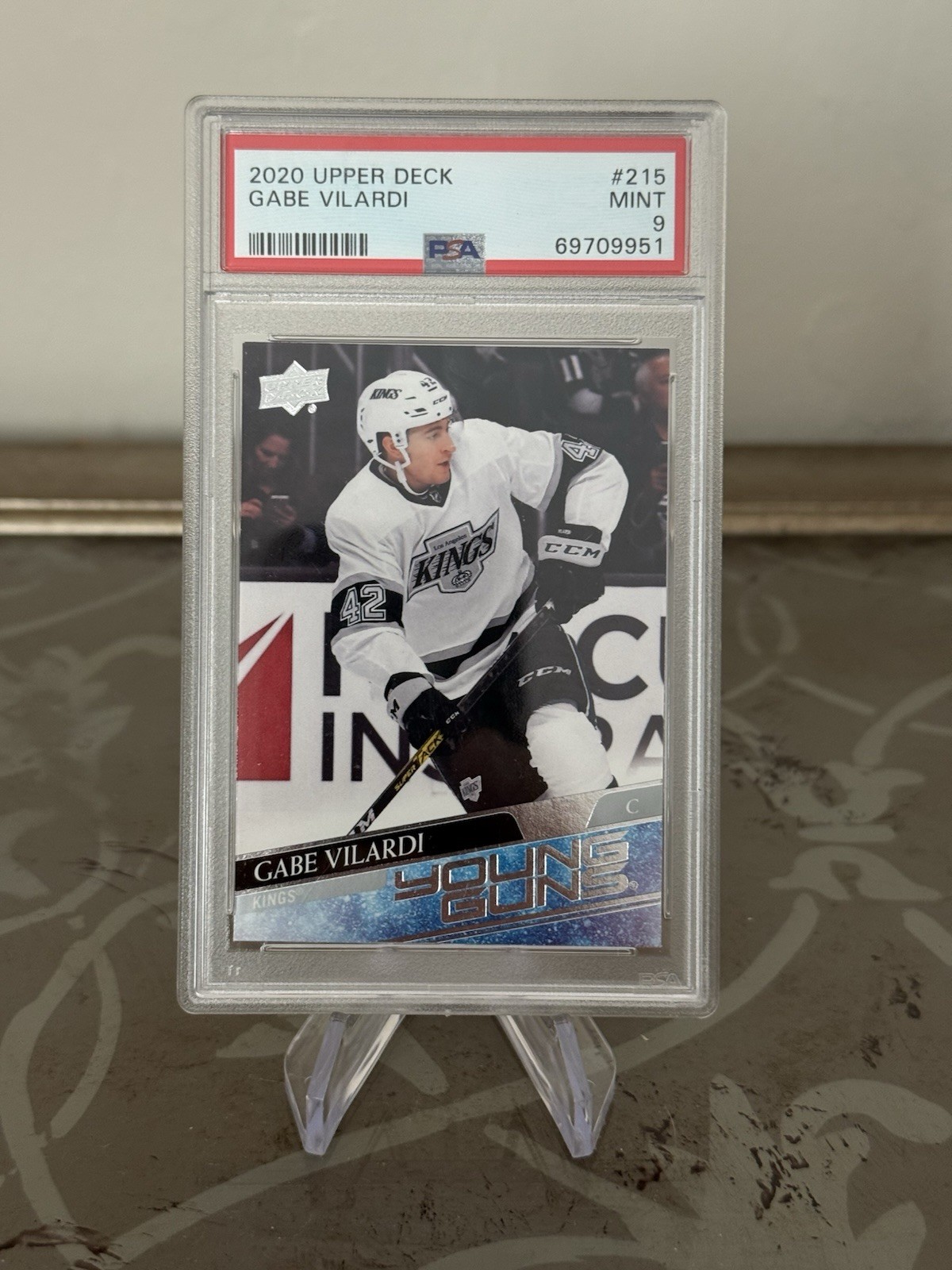 2020-21 Upper Deck Young Guns Gabe Vilardi #215 PSA 9 Mint