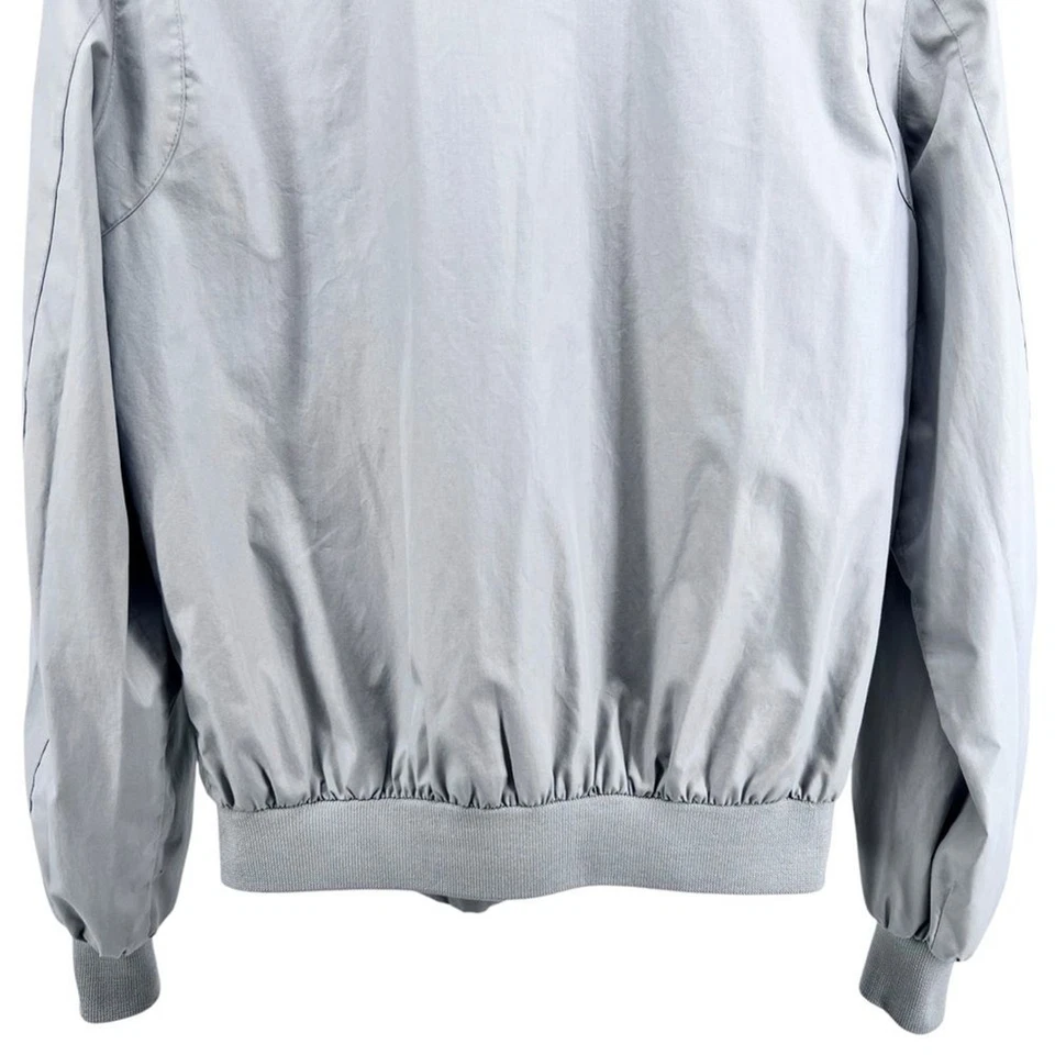 Vintage 80s Members Only Racer Jacket by Europe Craft 42L Pocket Logo Light Gray - Image 4 of 4