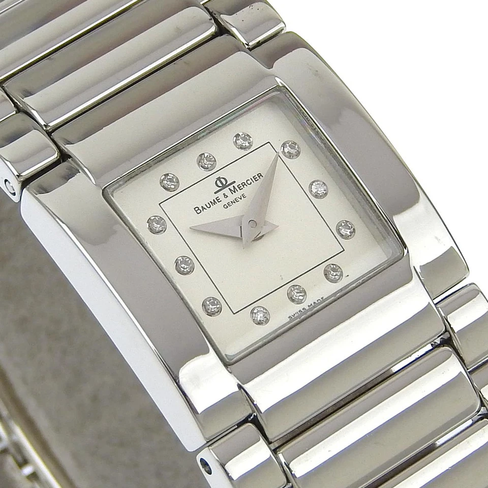Baume & Mercier catwalk Watches MV045219 12P diamond WhiteDial Stainless S... - Image 3 of 4