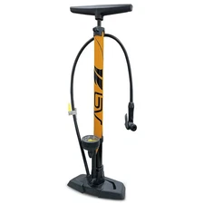 BV Bicycle Ergonomic Bike Floor Pump w/ Gauge & Smart Valve Head, 160 psi, Auto