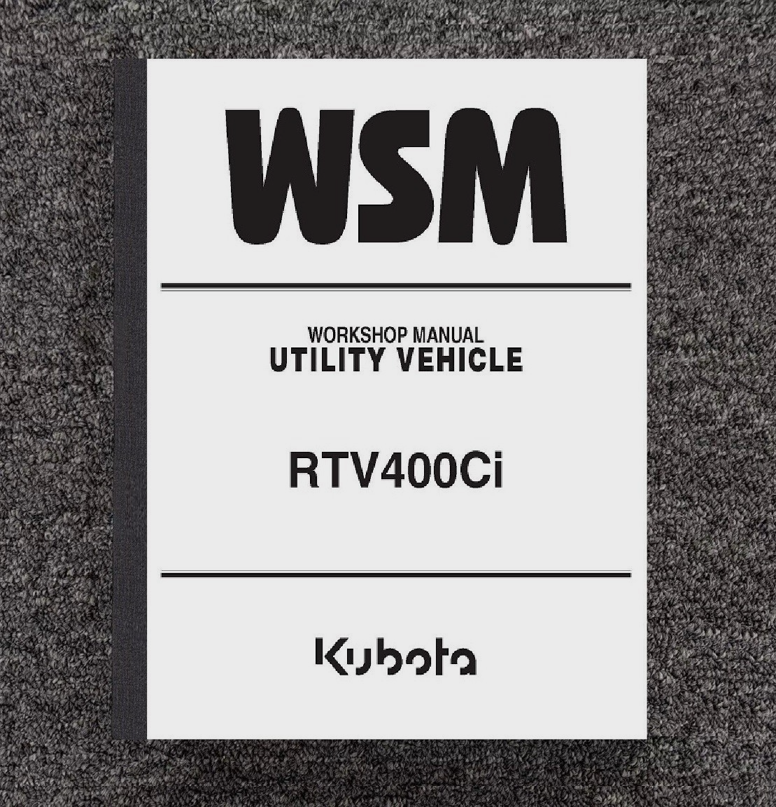  C400シリーズ リペアマニュアルDVD 400 UTV Workshop Repair Manual Fits Kubota RTV 400 Ci Side By Side