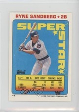 1990 Super Star Sticker Back Cards Ryne Sandberg Jeff Hamilton Mike Heath #6 fm0
