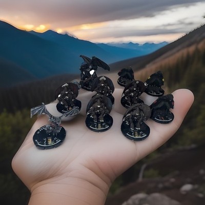 Lot Of 10 Mage Knight  Miniature  D&D, Pathfinder, RPG, Clix WizKids