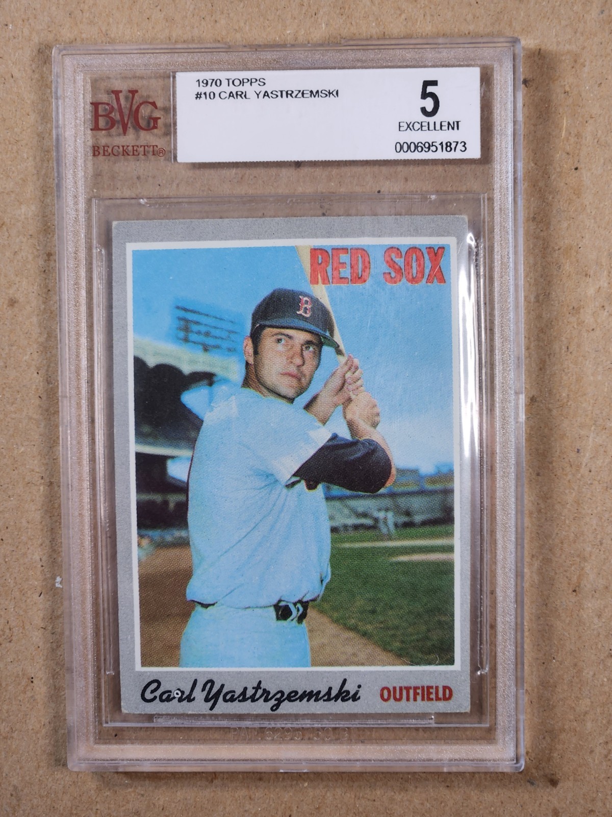 1970 Carl Yastrzemski (HOF) Topps #10 Graded SGC 5.5 Boston Red Sox