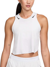 Nike AeroSwift Dri-FIT ADV Cropped Running Tank White FN2713-100 Women  s Size L