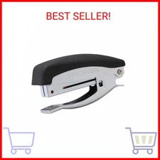 Bostitch Office Deluxe 20 Sheet Hand-Held Stapler with Anchor Hole, Chrome/Black